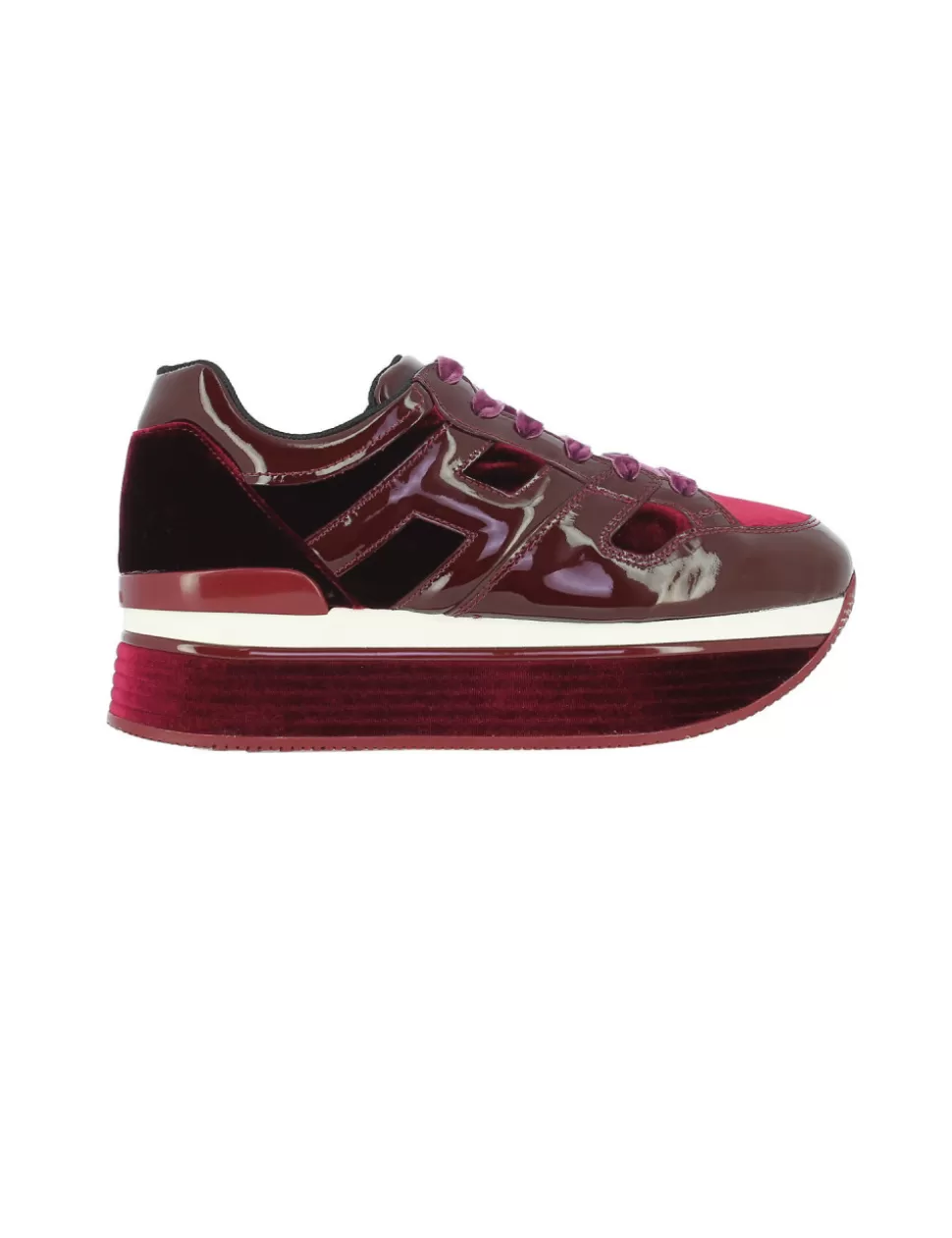 Hogan Sneakers>Sneaker 283 Maxi H222 Donna Bordeaux