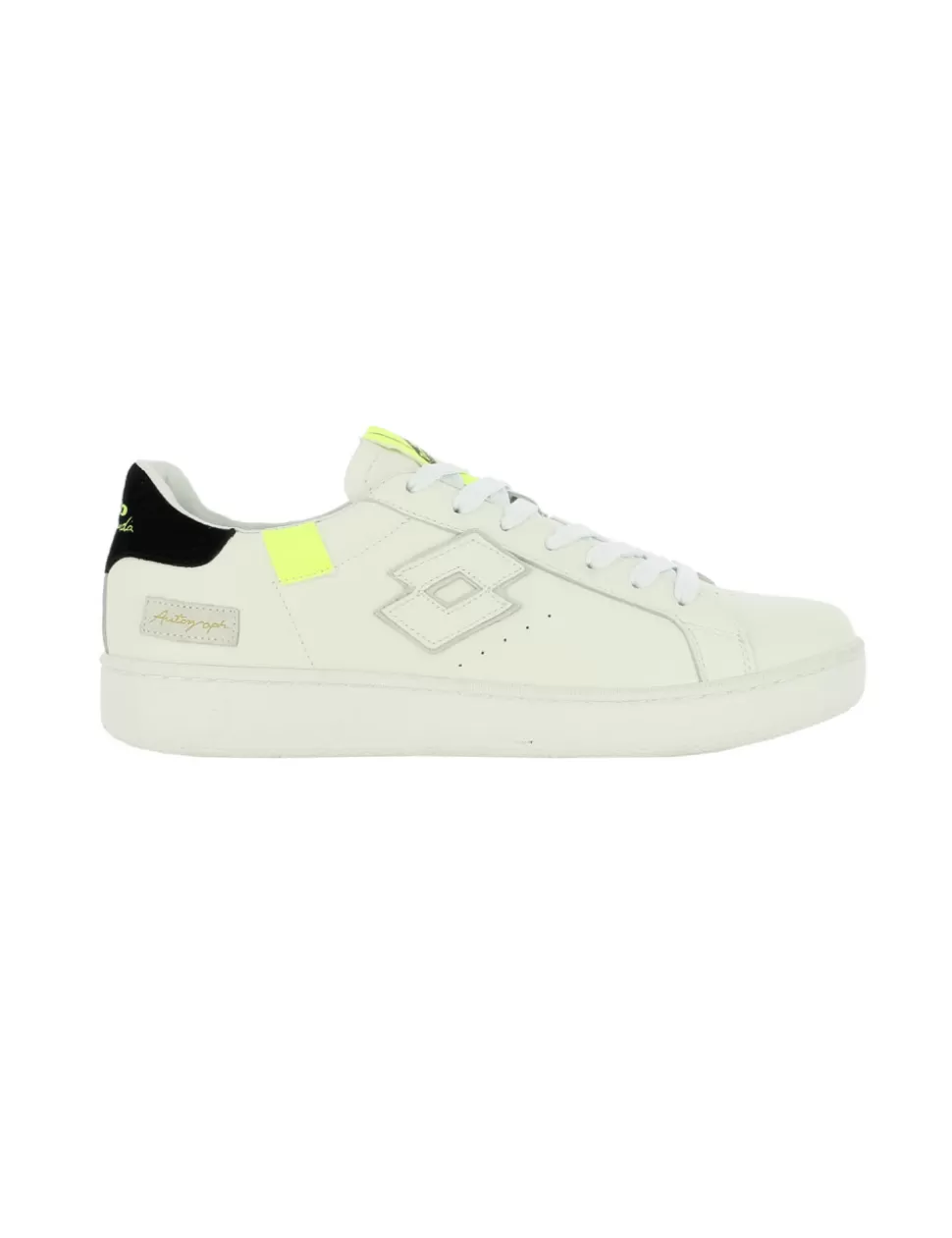 Lotto Sneakers>Sneaker Autograph Block Bianco/Giallo