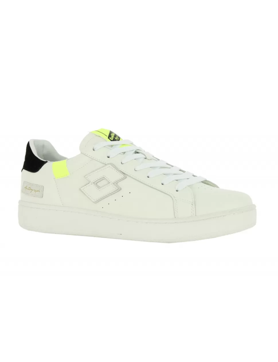 Lotto Sneakers>Sneaker Autograph Block Bianco/Giallo