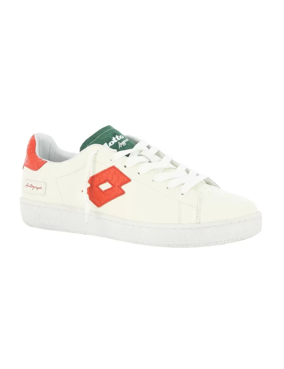 Lotto Sneakers>Sneaker Autograph Fish Leggenda Bianco/Rosso/Verde