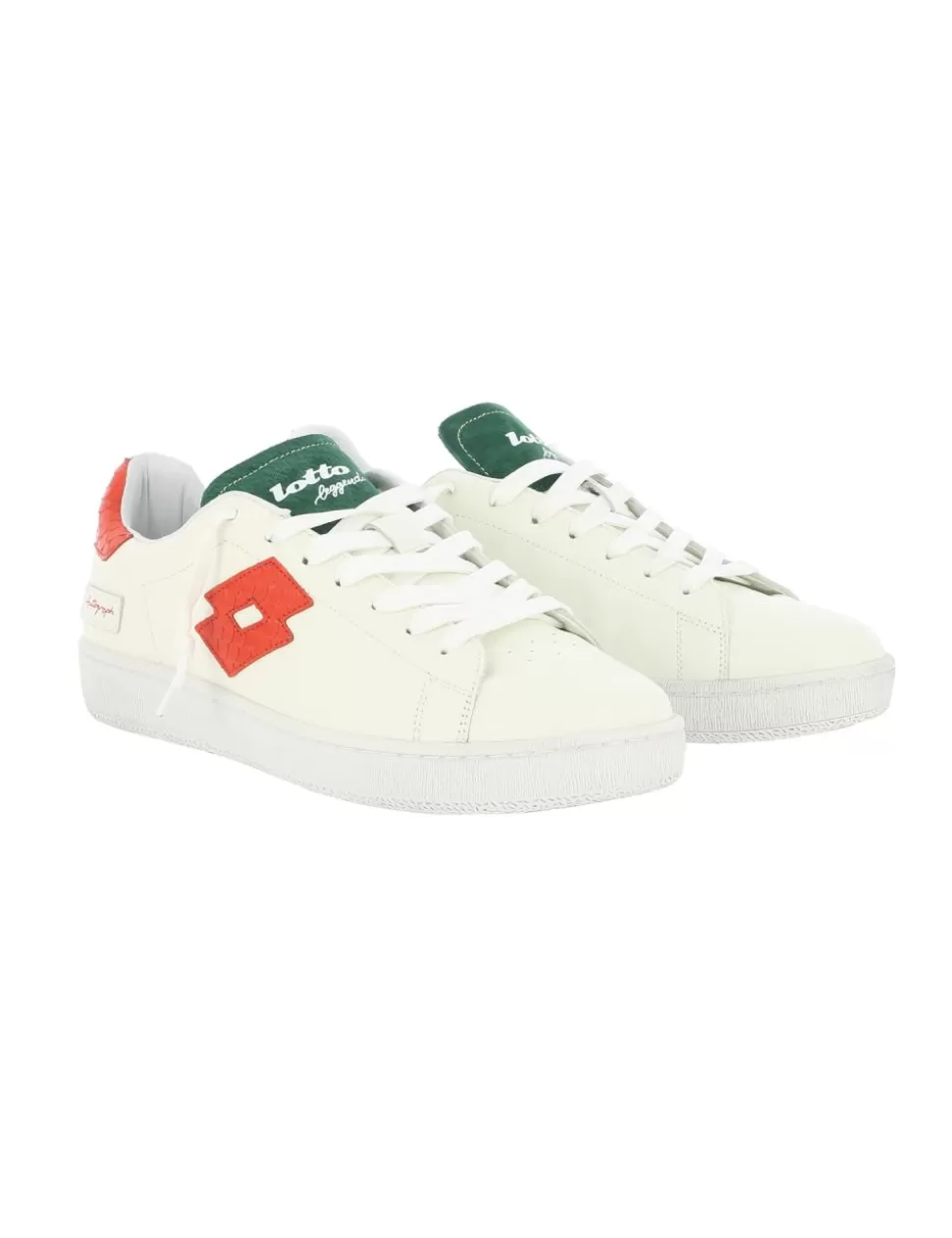 Lotto Sneakers>Sneaker Autograph Fish Leggenda Bianco/Rosso/Verde