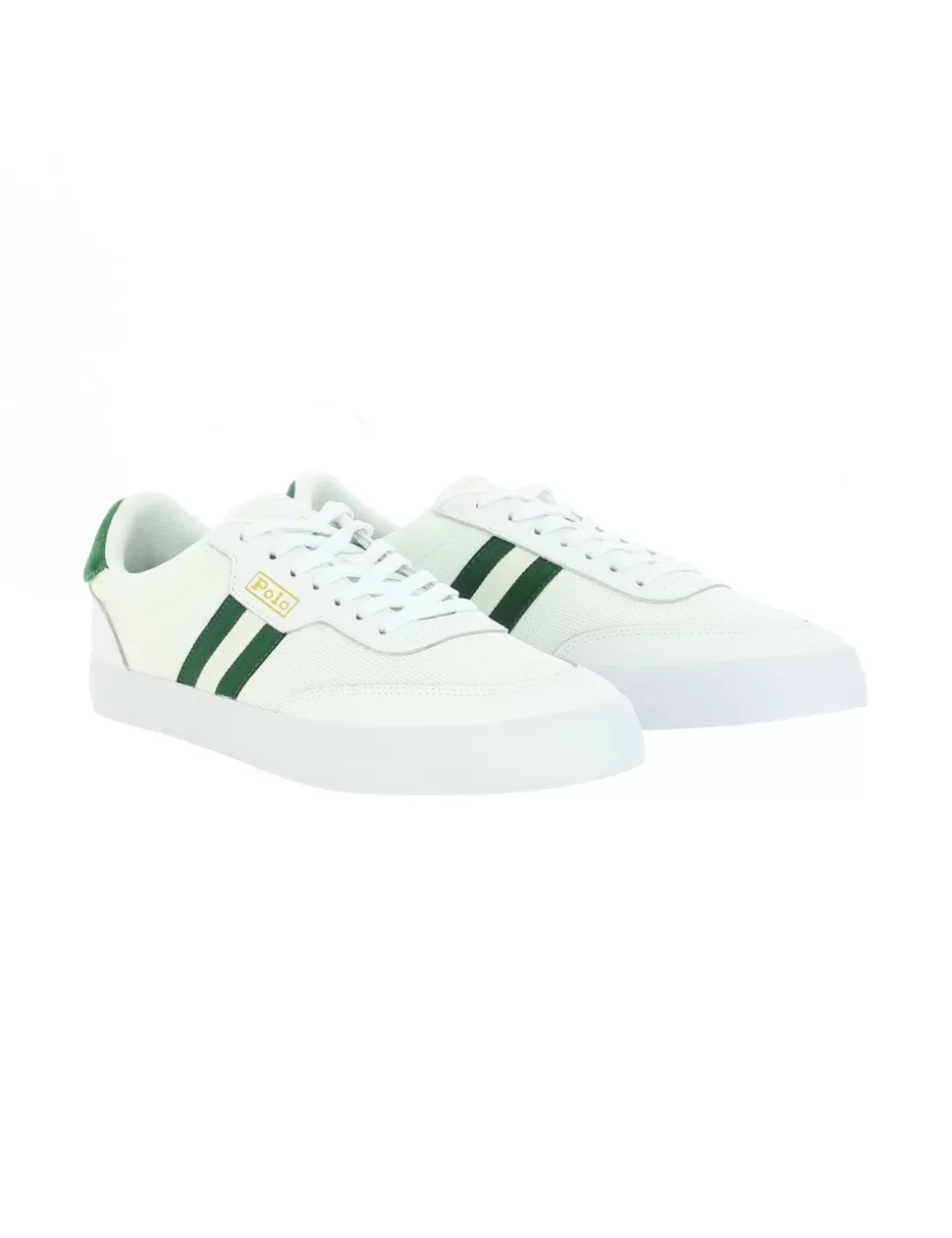 Ralph Lauren Sneakers>Sneaker Court Polo Bianco/Verde