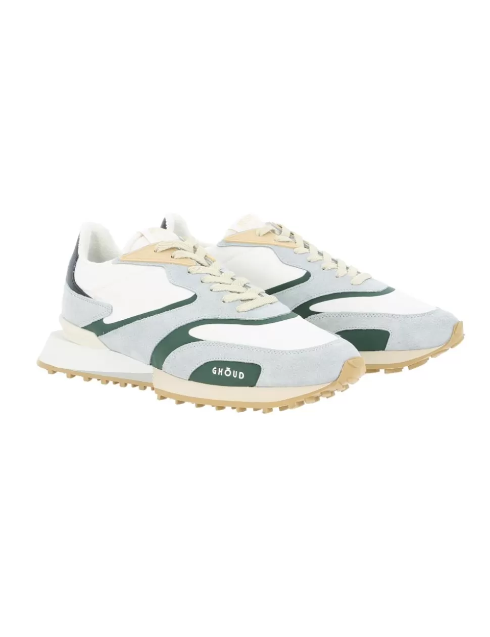 Ghoud Sneakers>Sneaker Rush Gr2 Low Grigio/Verde