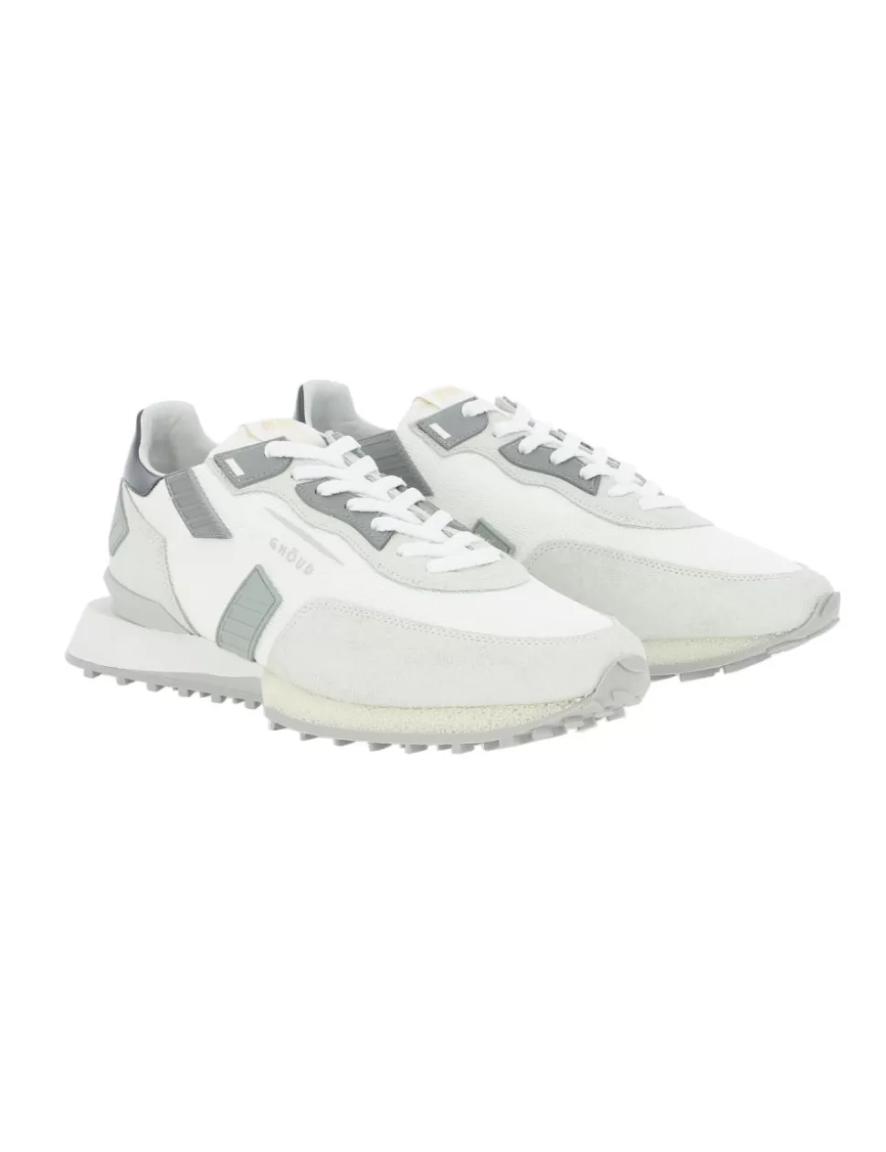 Ghoud Sneakers>Sneaker Rush Groove Low Grigio/Bianco