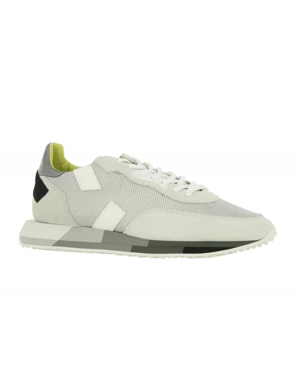 Ghoud Sneakers>Sneaker Rush Low Bianco/Argento