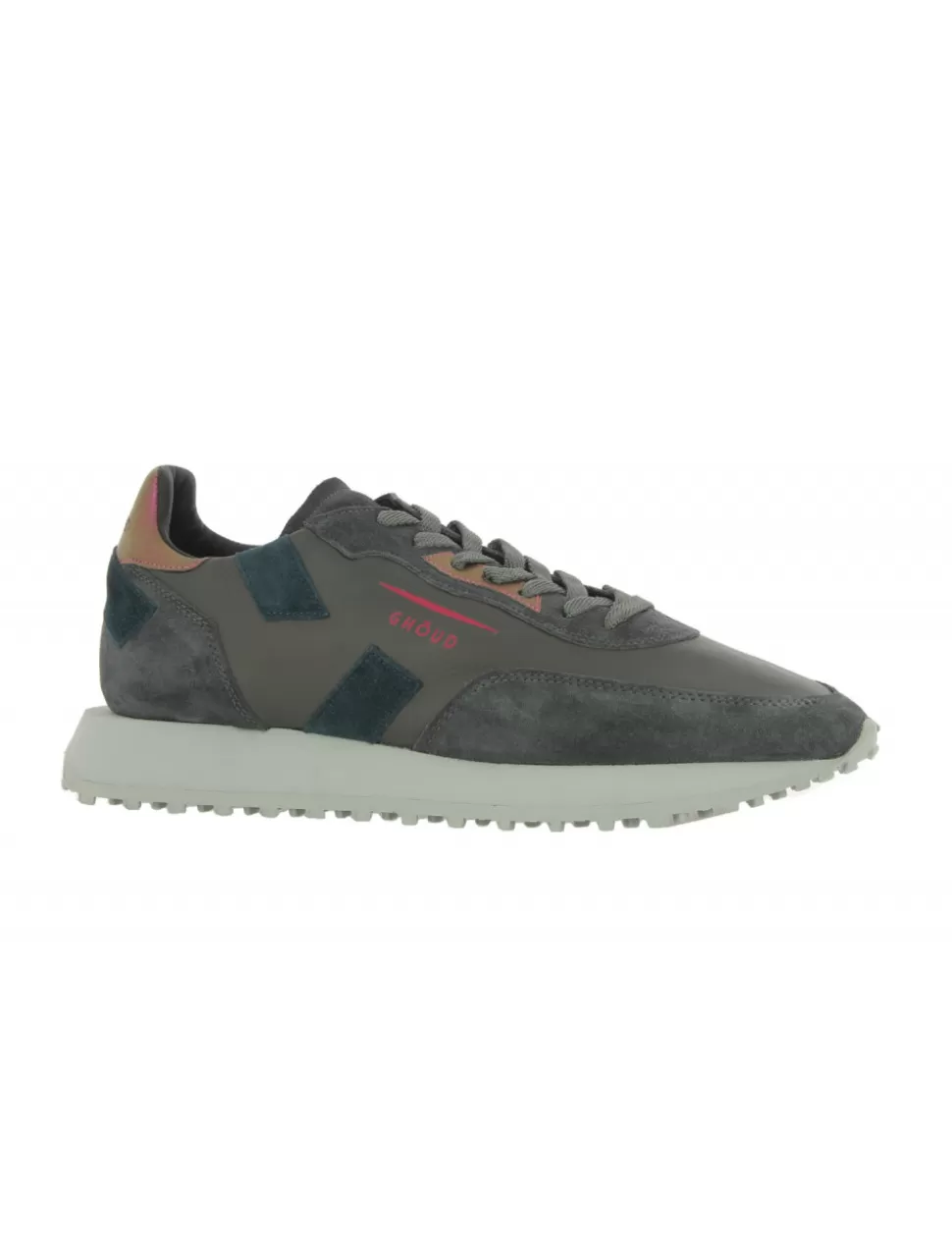 Ghoud Sneakers>Sneaker Rush One Low Grigio/Rosso