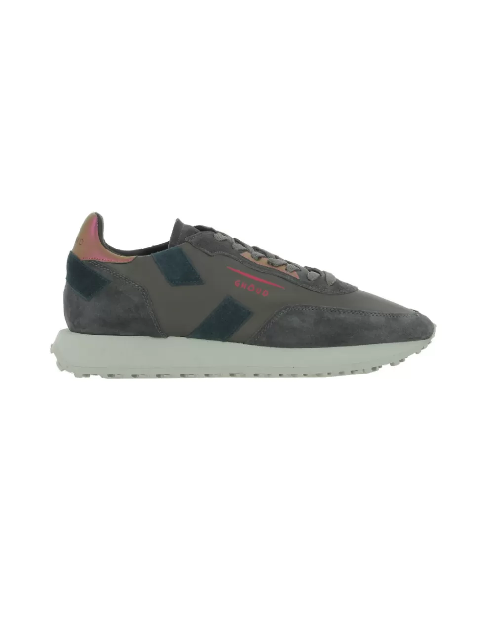 Ghoud Sneakers>Sneaker Rush One Low Grigio/Rosso