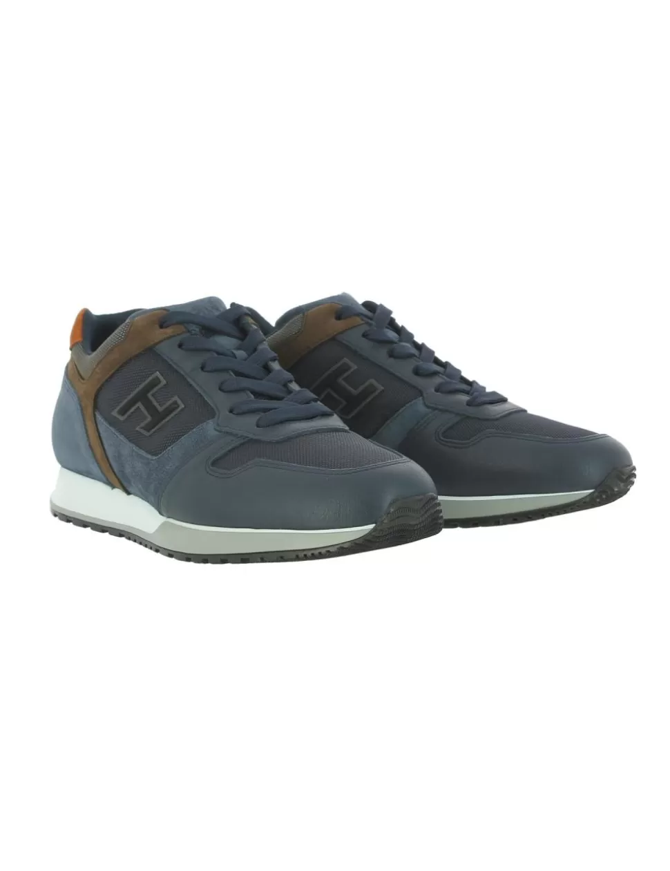 Hogan Sneakers>Sneaker H321 Blu/Arancione