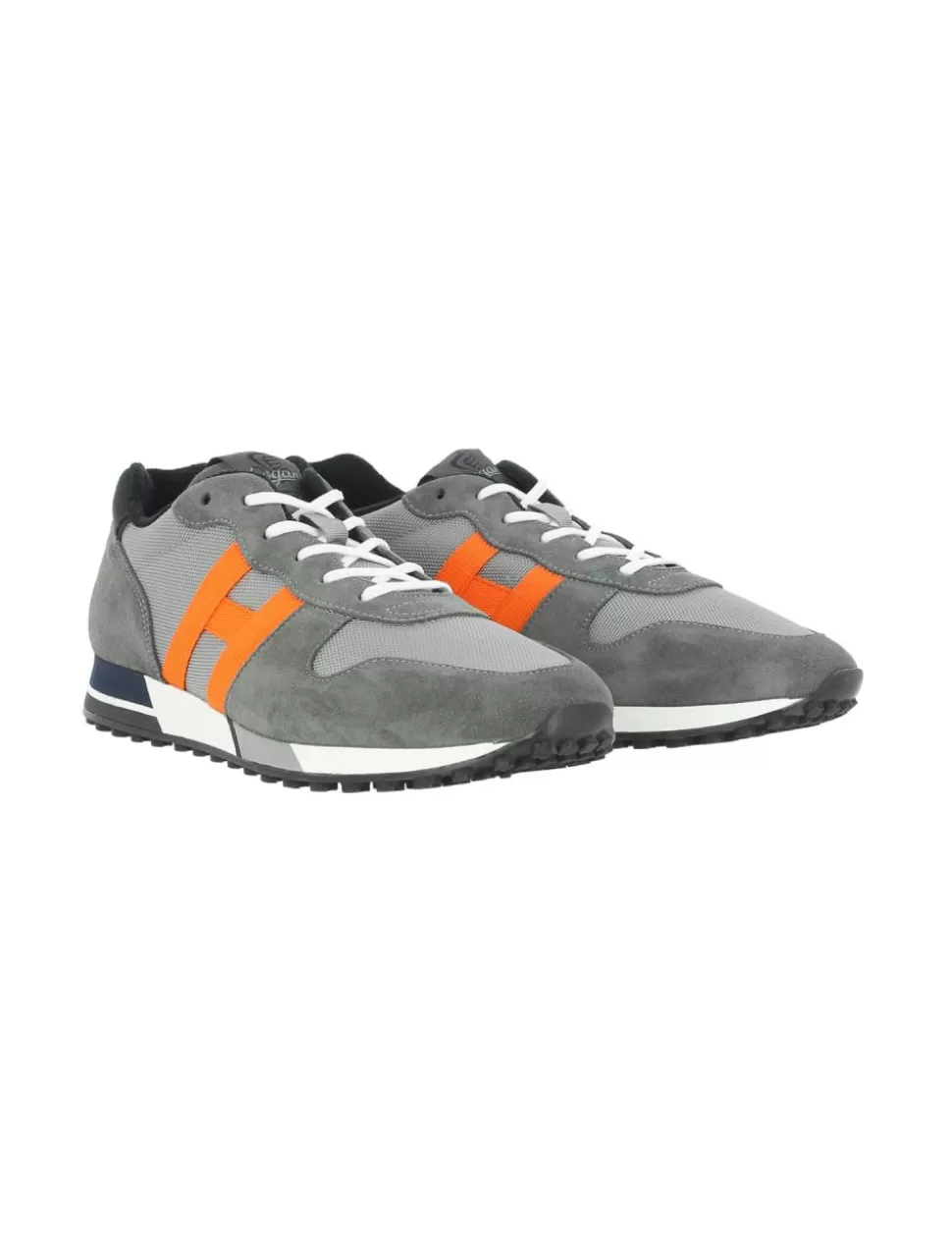 Hogan Sneakers>Sneaker H383 Grigio/Arancione