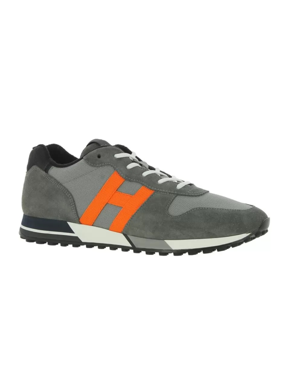 Hogan Sneakers>Sneaker H383 Grigio/Arancione