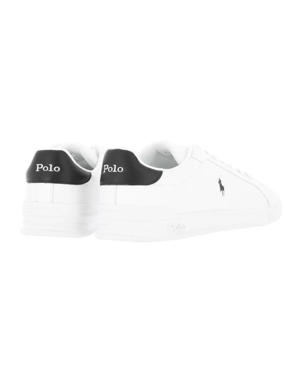 Ralph Lauren Sneakers>Sneaker Heritage Court Ii Polo Bianco/Nero