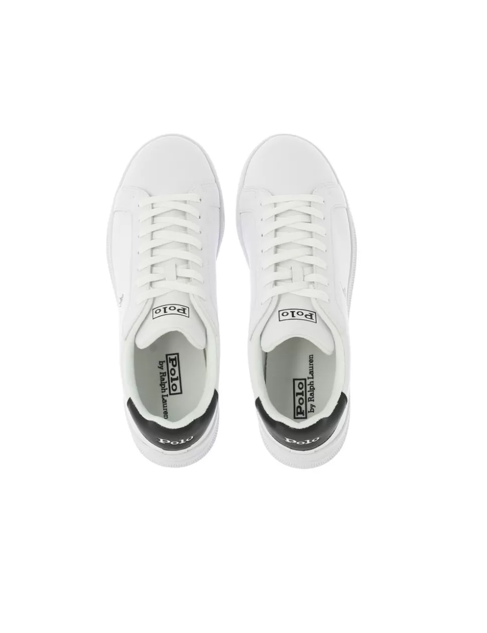 Ralph Lauren Sneakers>Sneaker Heritage Court Ii Polo Bianco/Nero