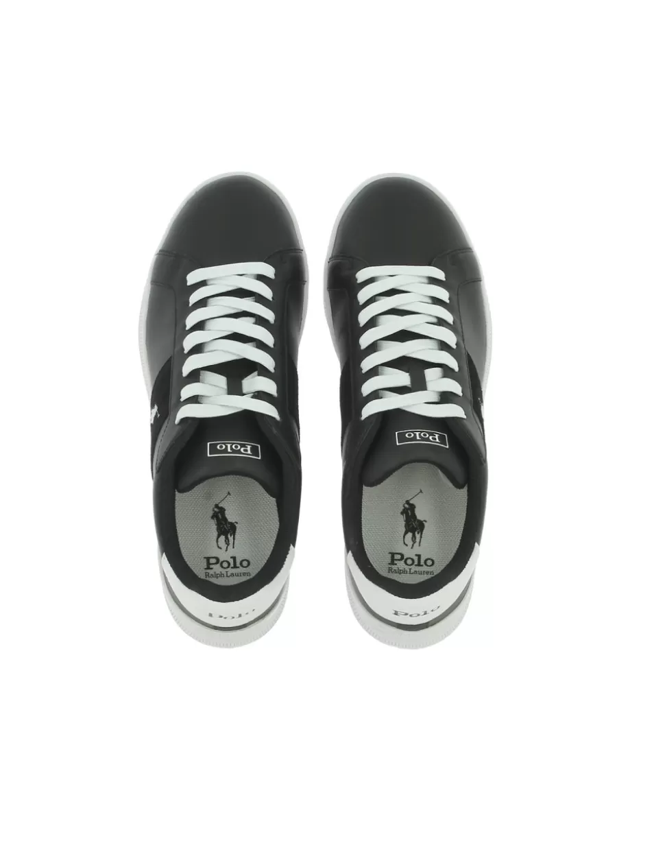 Ralph Lauren Sneakers>Sneaker Heritage Court Ii Polo Nero
