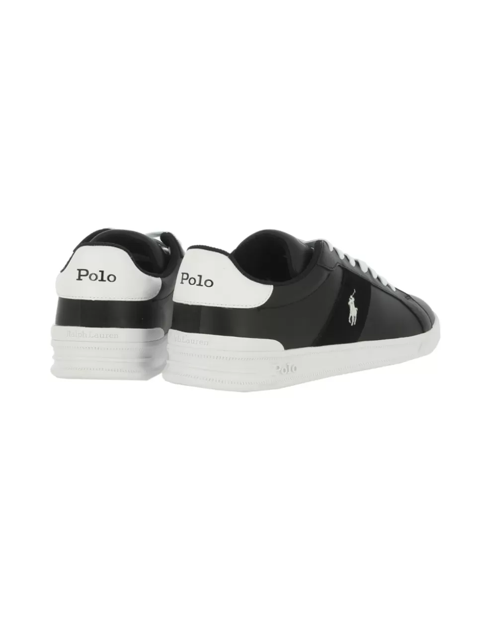 Ralph Lauren Sneakers>Sneaker Heritage Court Ii Polo Nero