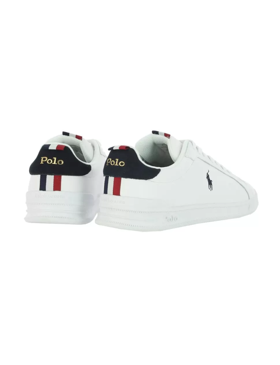 Ralph Lauren Sneakers>Sneaker Heritage Court Ii Polo Blu/Rosso