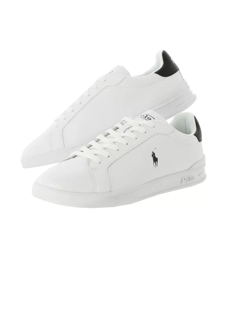 Ralph Lauren Sneakers>Sneaker Heritage Court Ii Polo Bianco/Nero