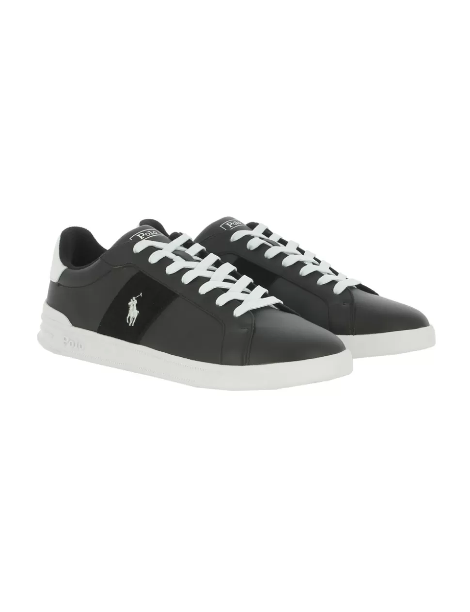 Ralph Lauren Sneakers>Sneaker Heritage Court Ii Polo Nero