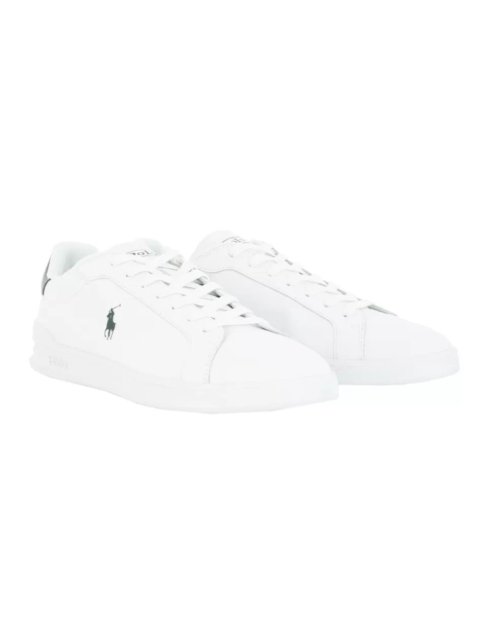 Ralph Lauren Sneakers>Sneaker Heritage Court Ii Polo Bianco/Verde