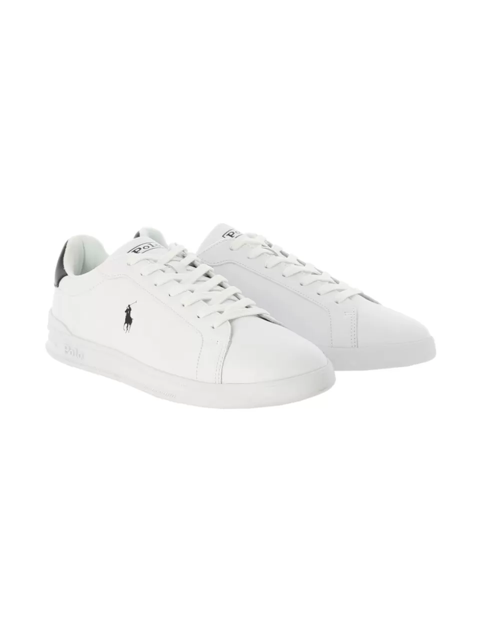 Ralph Lauren Sneakers>Sneaker Heritage Court Ii Polo Bianco/Nero