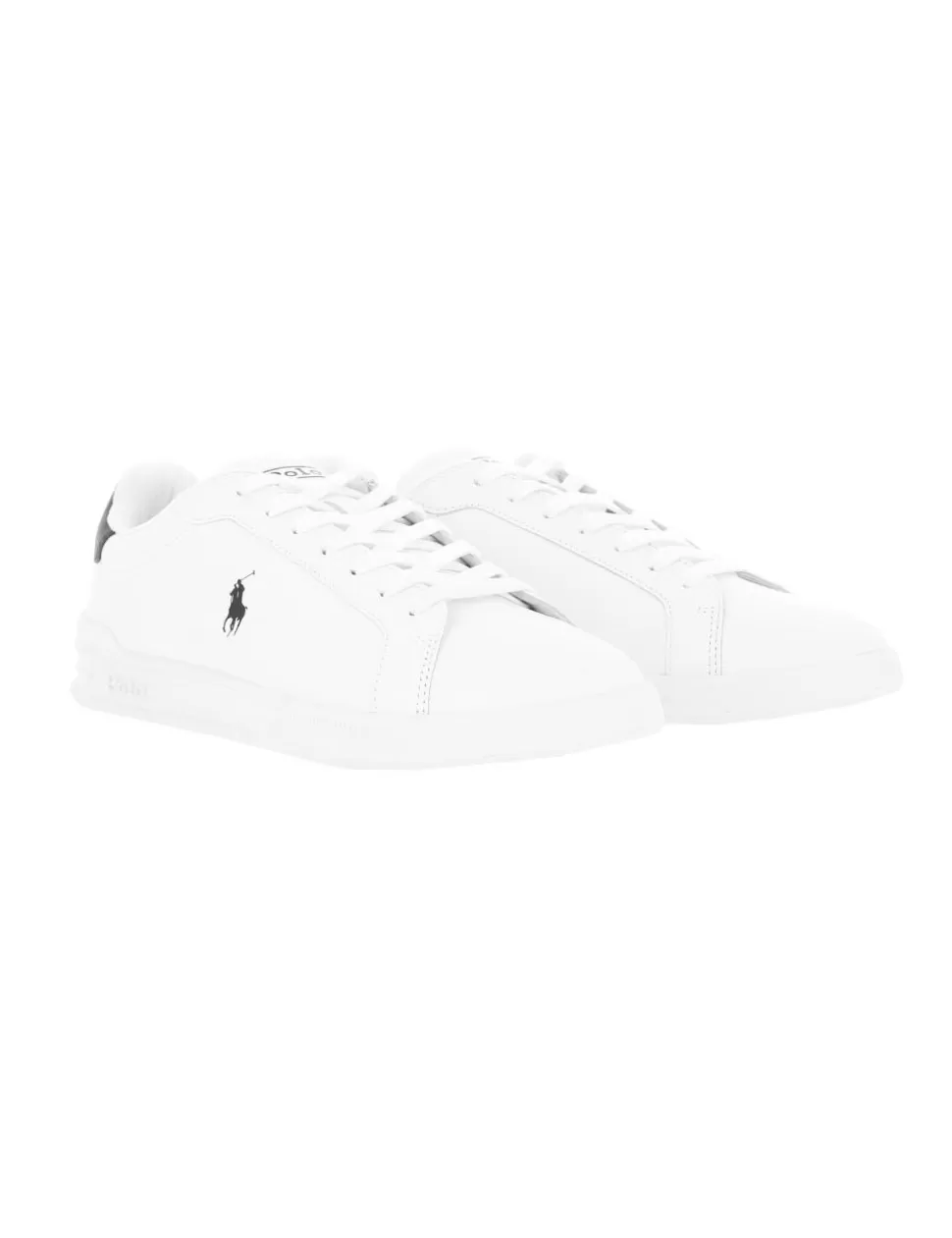 Ralph Lauren Sneakers>Sneaker Heritage Court Ii Polo Bianco/Nero