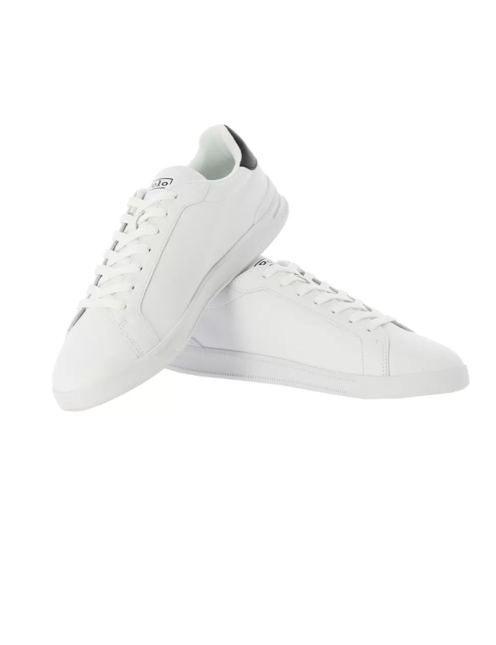 Ralph Lauren Sneakers>Sneaker Heritage Court Ii Polo Bianco/Nero