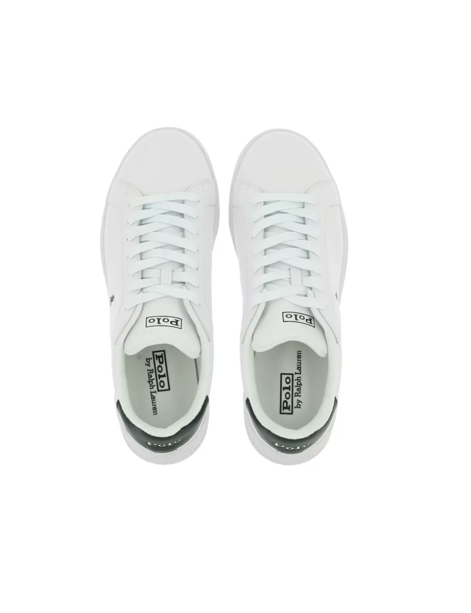 Ralph Lauren Sneakers>Sneaker Heritage Court Ii Polo Bianco/Verde