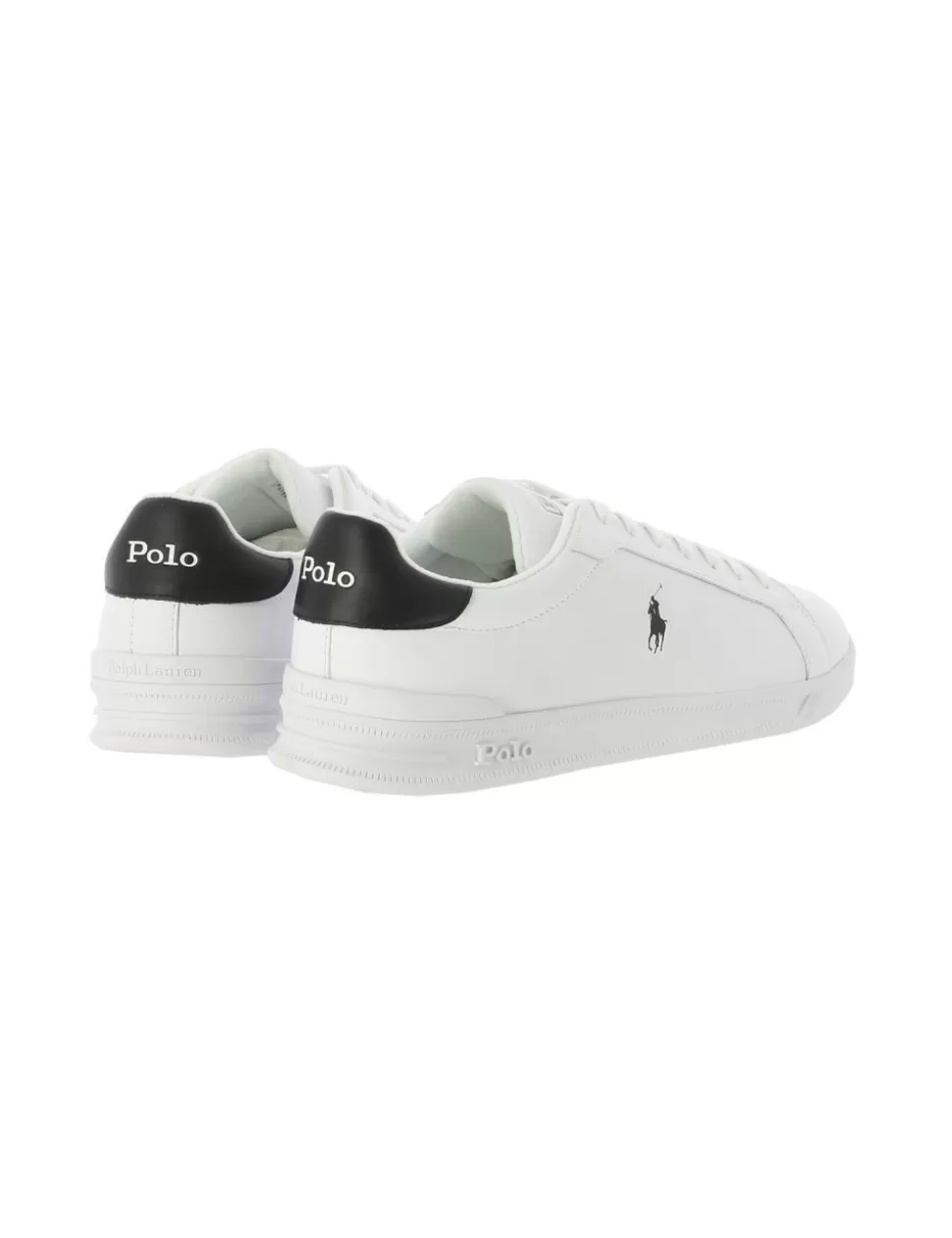 Ralph Lauren Sneakers>Sneaker Heritage Court Ii Polo Bianco/Nero