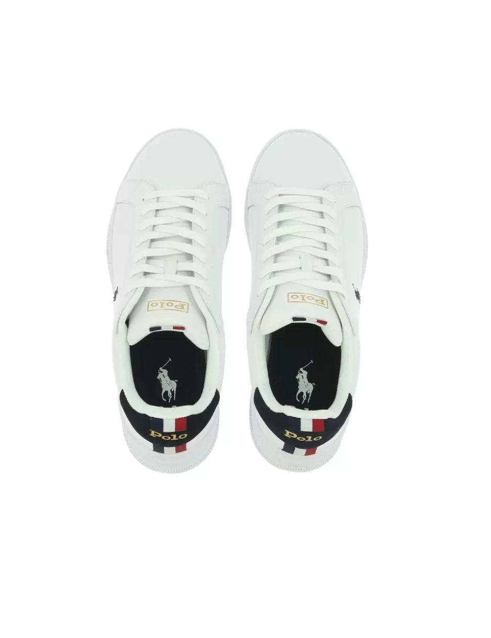 Ralph Lauren Sneakers>Sneaker Heritage Court Ii Polo Blu/Rosso