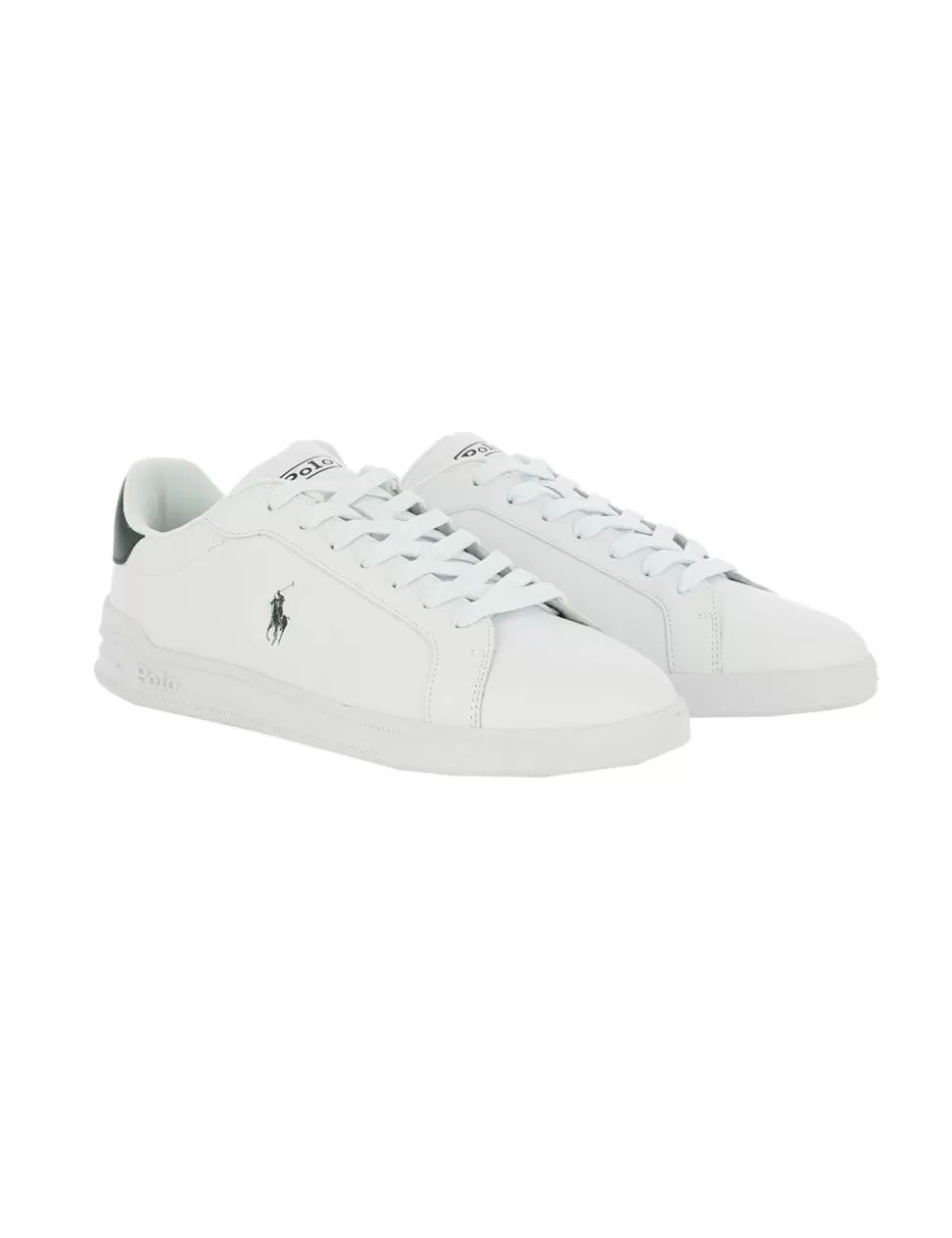 Ralph Lauren Sneakers>Sneaker Heritage Court Ii Polo Bianco/Verde