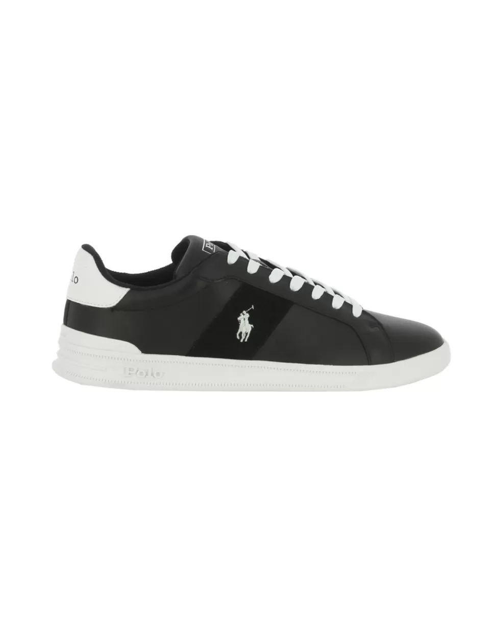 Ralph Lauren Sneakers>Sneaker Heritage Court Ii Polo Nero