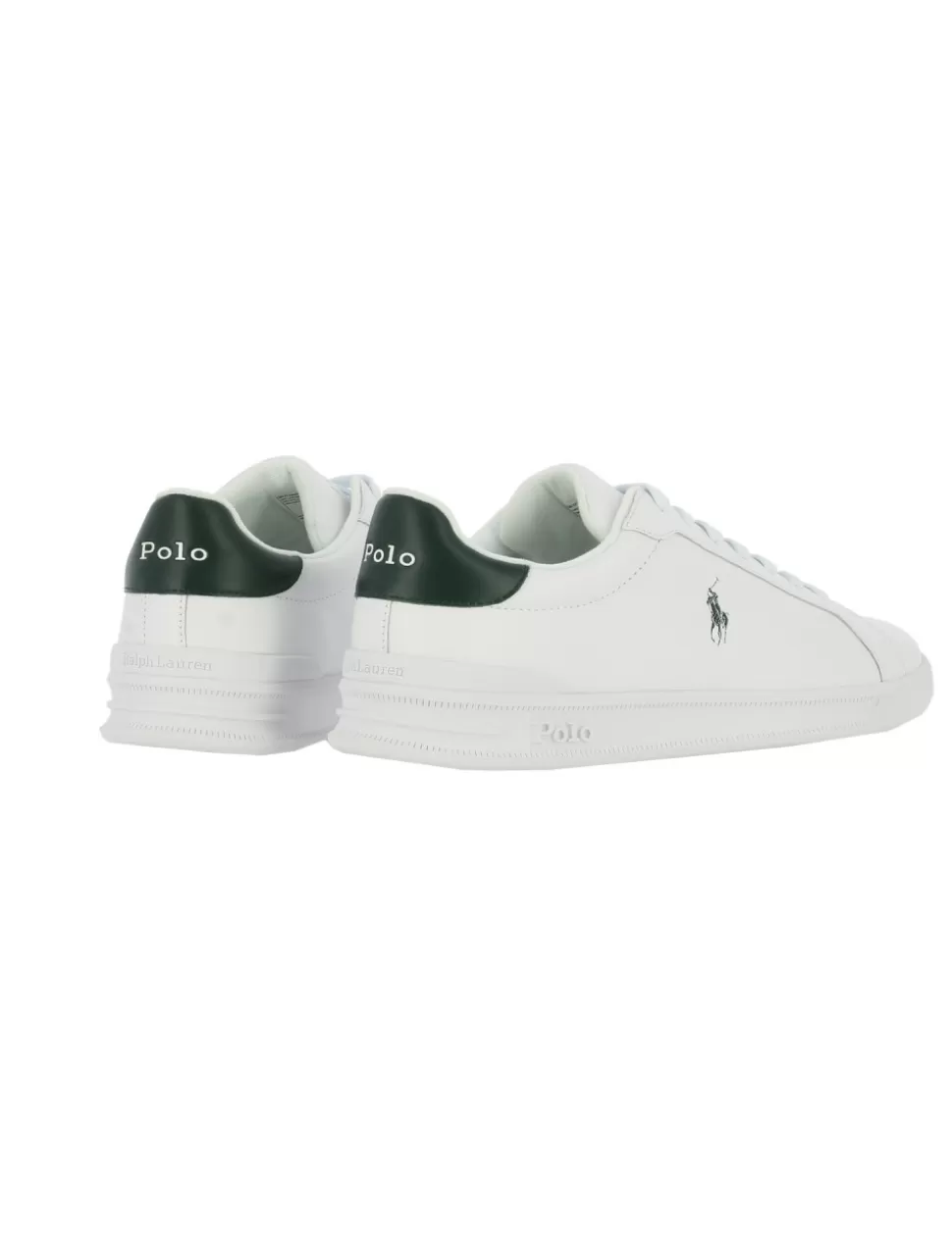 Ralph Lauren Sneakers>Sneaker Heritage Court Ii Bianco/Verde