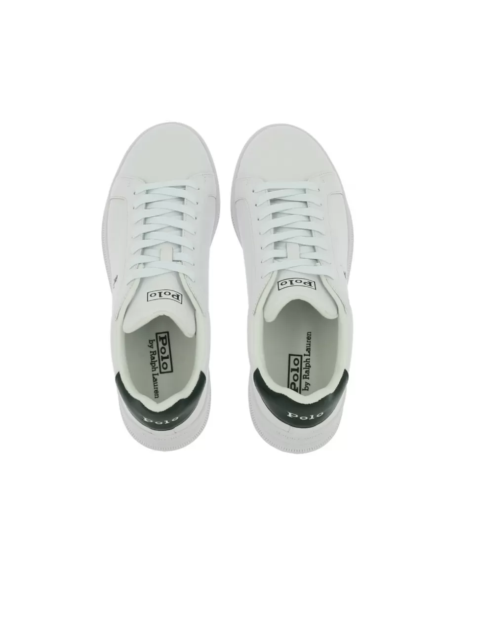 Ralph Lauren Sneakers>Sneaker Heritage Court Ii Bianco/Verde