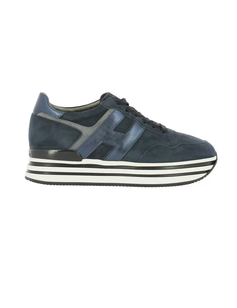 Hogan Sneakers>Sneaker Midi Platform Blu Notte