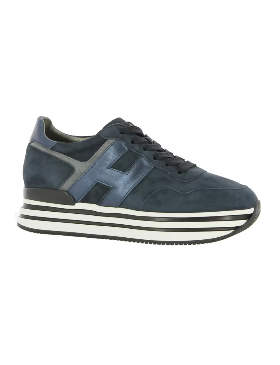 Hogan Sneakers>Sneaker Midi Platform Blu Notte