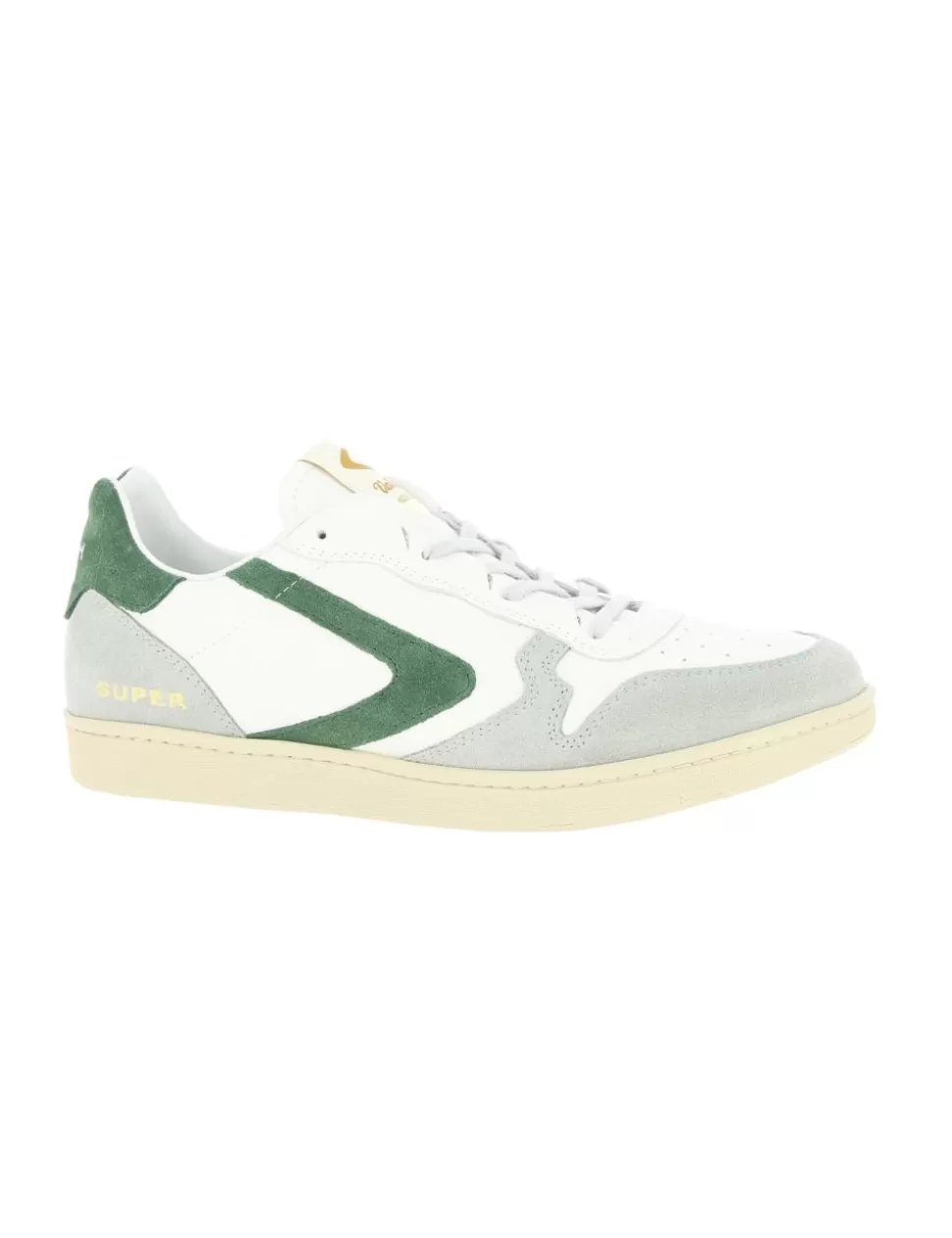 Valsport Sneakers>Sneaker Super Suede 01 Bianco/Verde