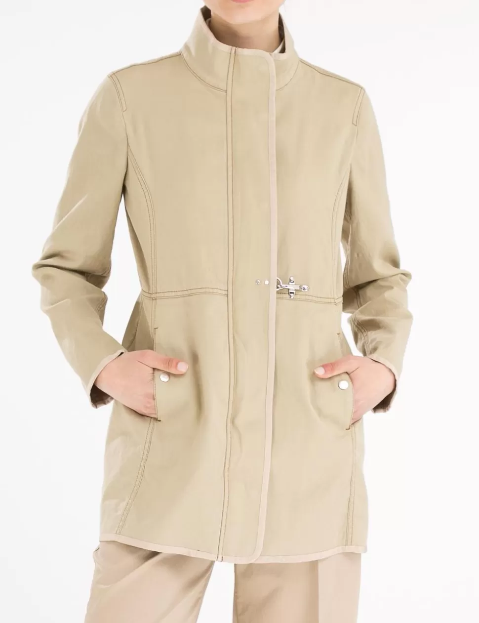 Fay Cappotti E Giubbotti>Soprabito Virginia Coat Beige