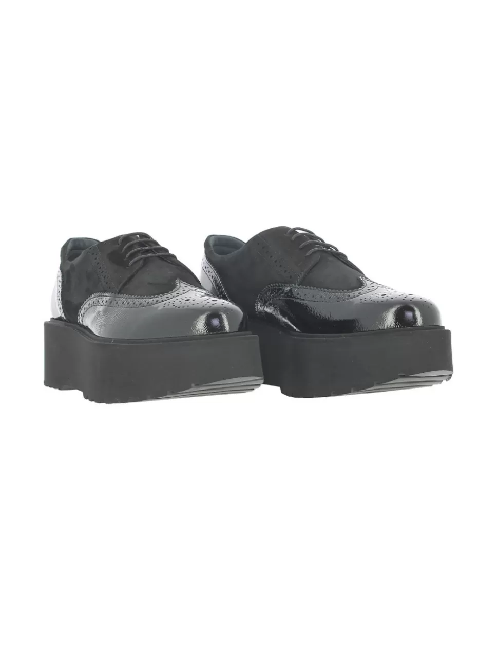 Hogan Stivaletti E Scarpe Stringate>Stringata Route H355 Donna Nero