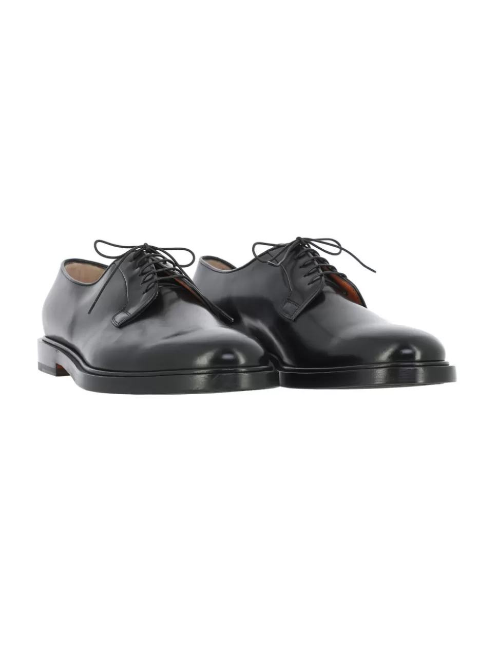 Santoni Scarpe Eleganti>Stringata In Pelle Nero