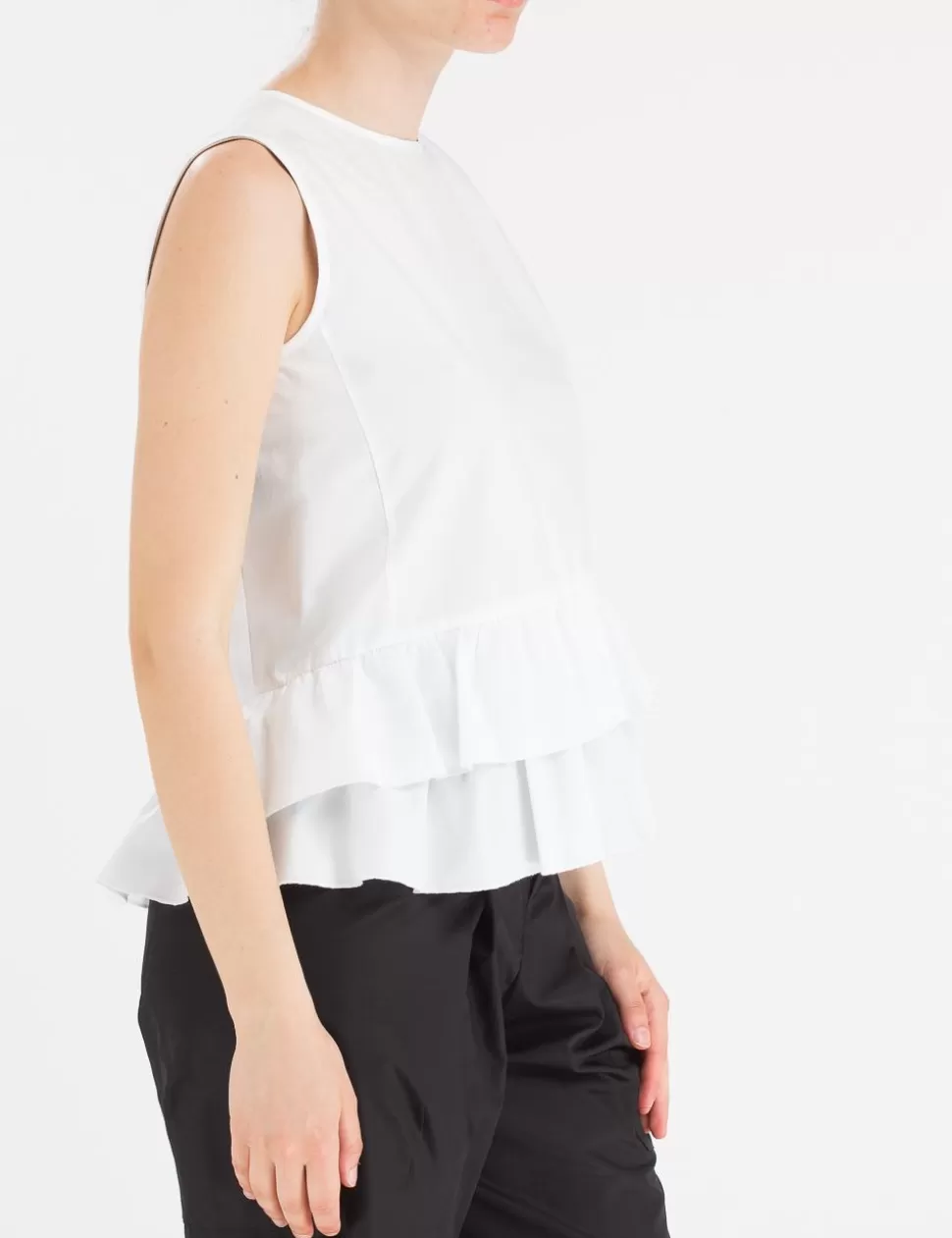 Carla Montanarini T-Shirt E Top>Top Bianco