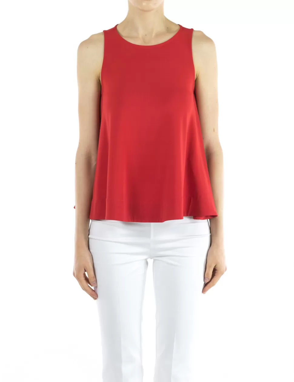 Carla Montanarini T-Shirt E Top>Top Rosso