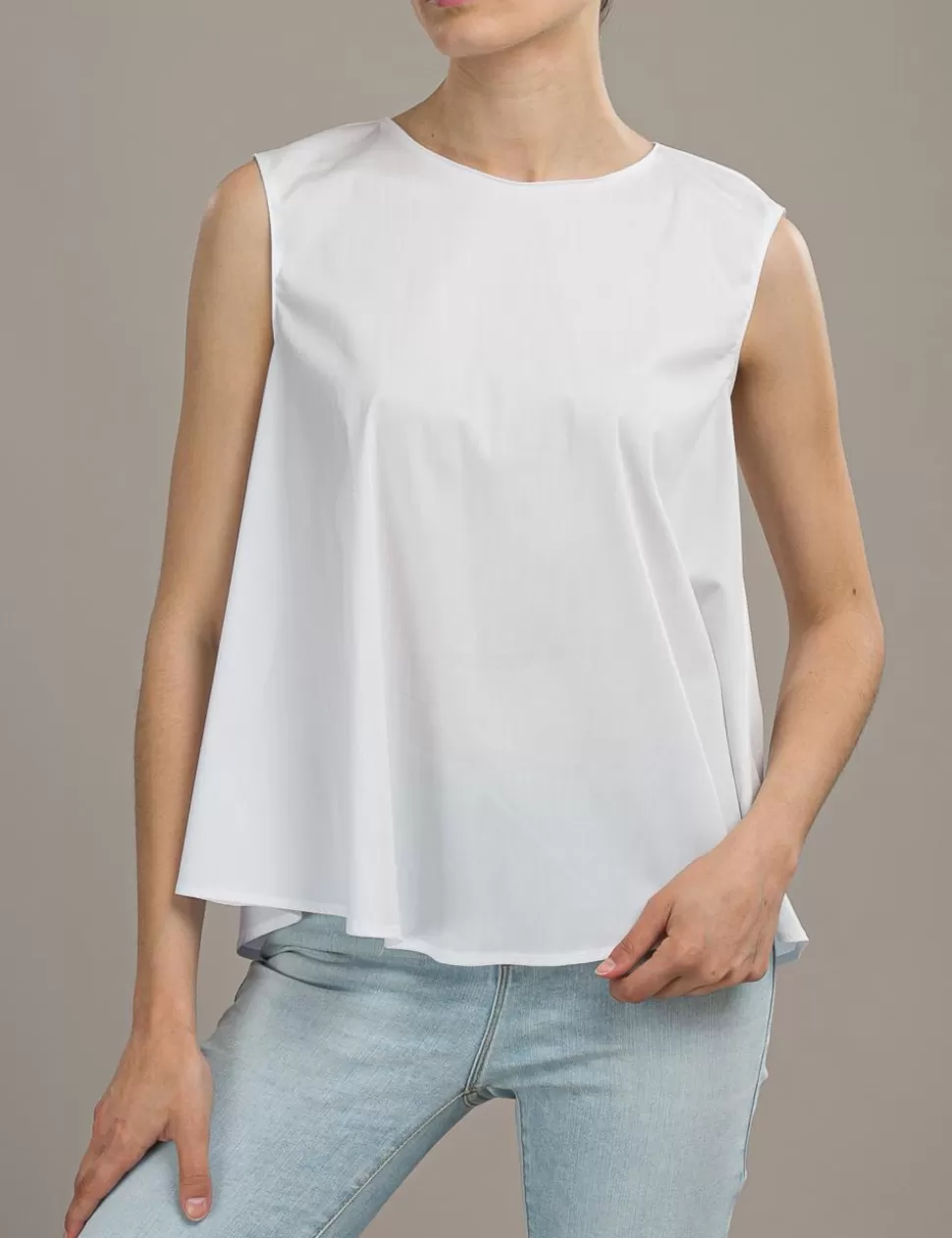 Carla Montanarini T-Shirt E Top>Top Bianco