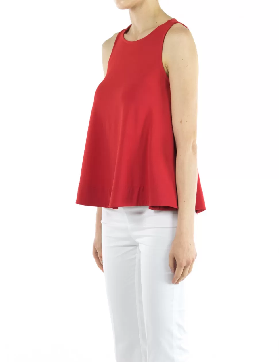 Carla Montanarini T-Shirt E Top>Top Rosso