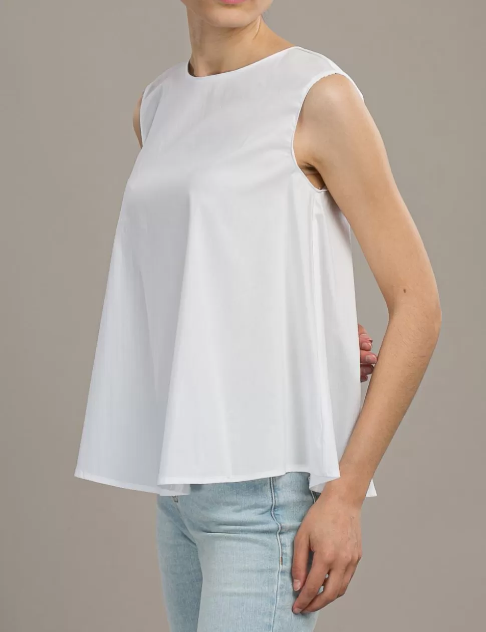 Carla Montanarini T-Shirt E Top>Top Bianco