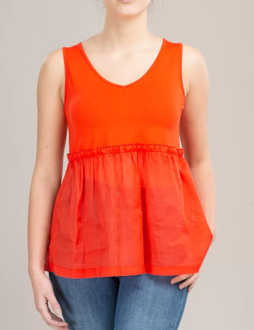 Vicario Cinque T-Shirt E Top>Top Arancione