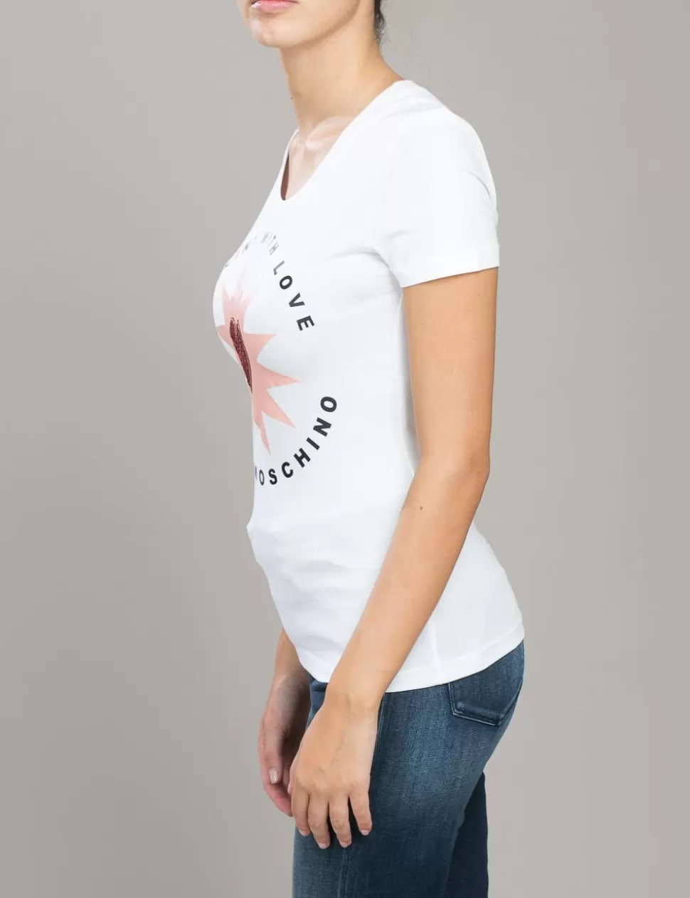 Love Moschino T-Shirt E Top>T-Shirt  Bianco