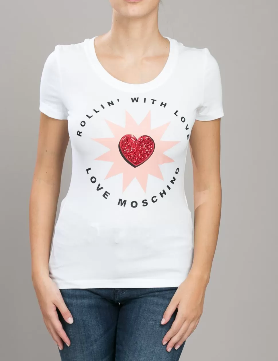 Love Moschino T-Shirt E Top>T-Shirt  Bianco