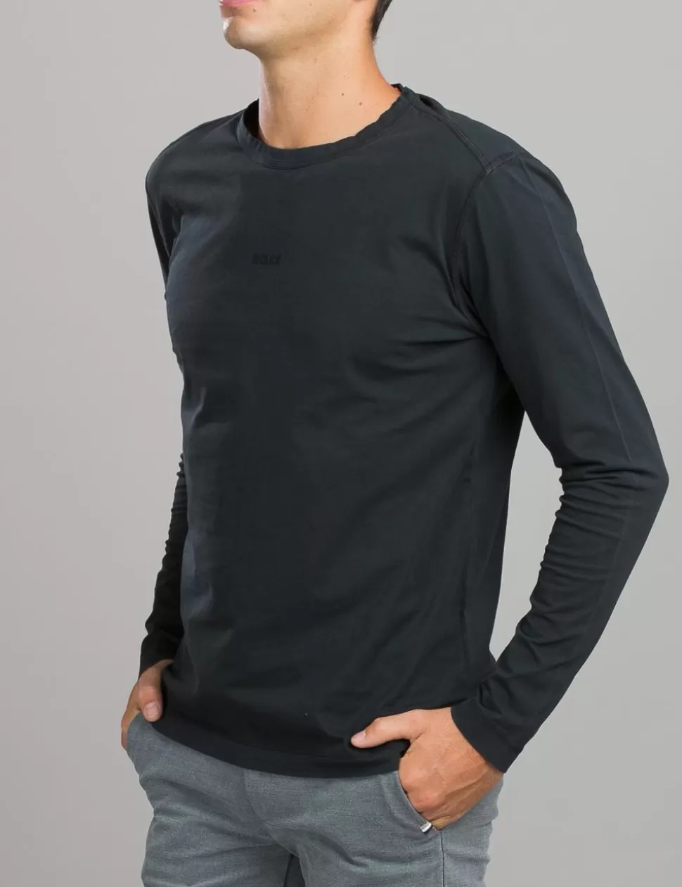 Boss T-Shirt>T-Shirt A Maniche Lunghe Nero