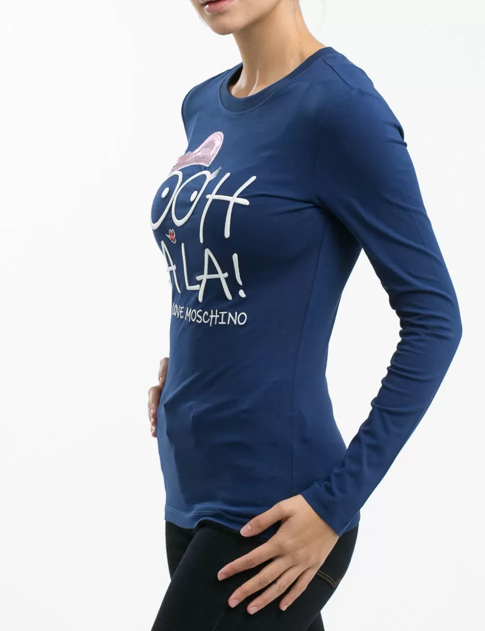 Love Moschino T-Shirt E Top>T-Shirt A Maniche Lunghe Blu