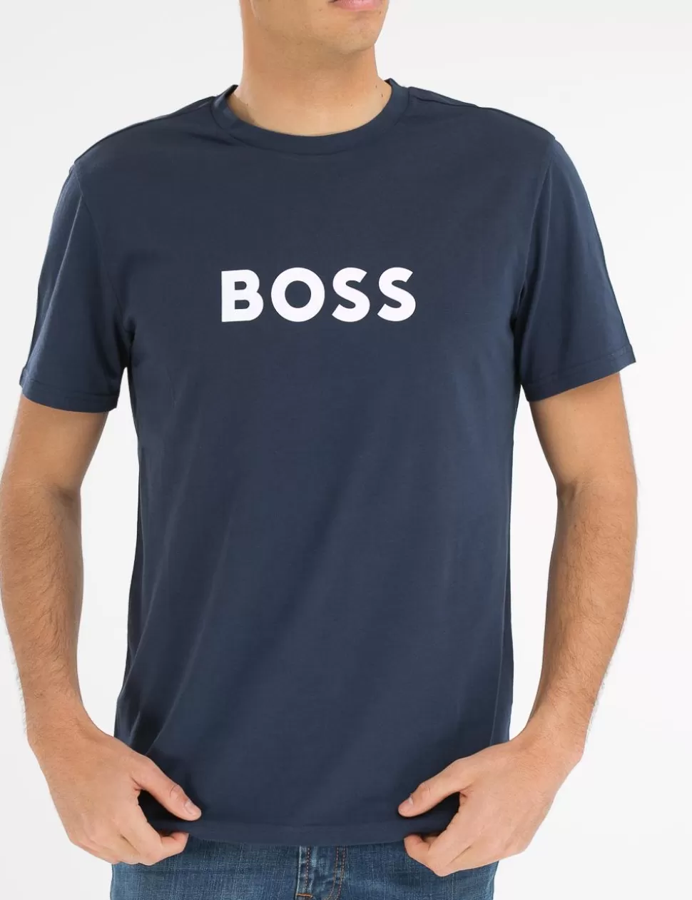 Boss T-Shirt>T-Shirt Blu Scuro