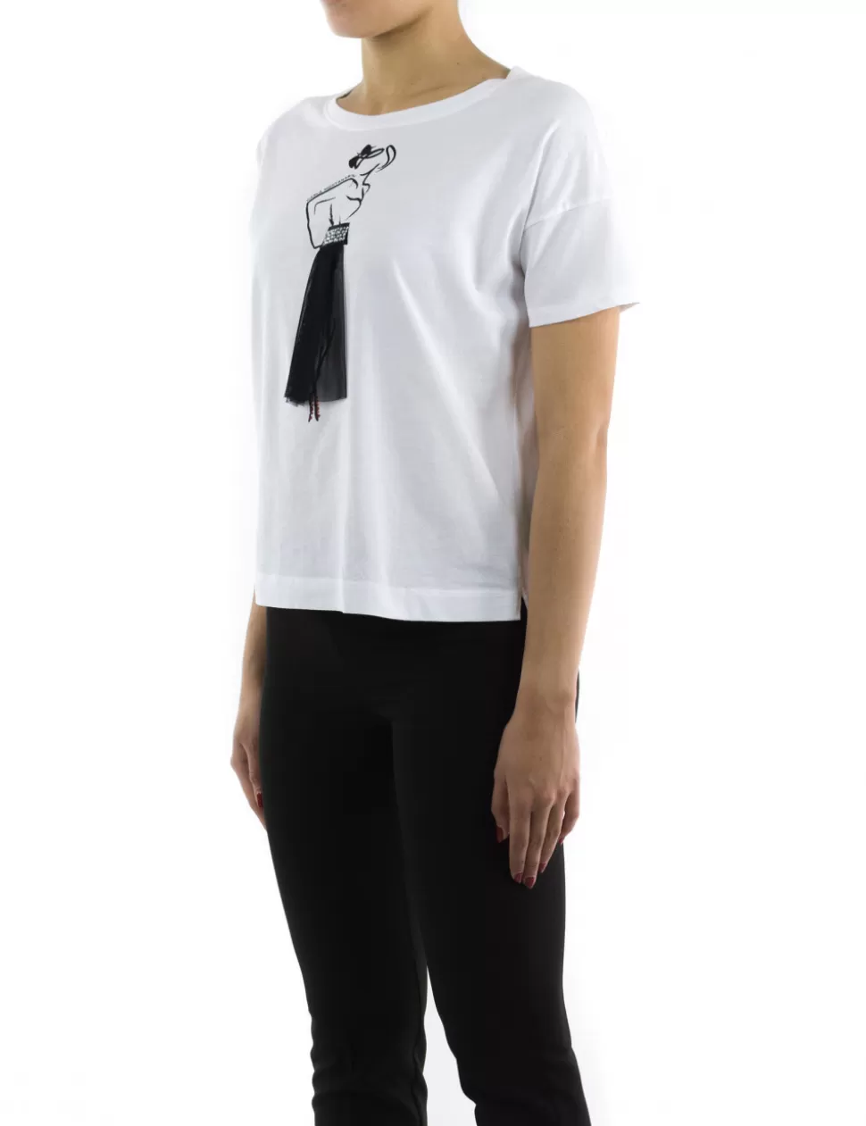 Carla Montanarini T-Shirt E Top>T-Shirt Bianco